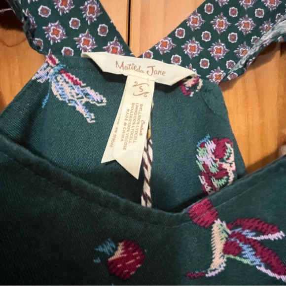 Matilda Jane Evergreen Dream Jumpsuit With Pockets Hummingbird Print NWOT Small - Picture 6 of 15